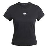 T-Shirt Donna adidas Slim Essential Nero | NonSoloSport