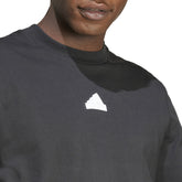 T-Shirt Uomo adidas 3Stripes Future Icons Manica Corta Cotone Nero | NonSoloSport