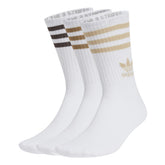 adidas Calze Crew 3 Stripes 3 Pack Bianco | NonSoloSport