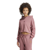 adidas Felpa All Szn 3 Stripes Donna Rosso | NonSoloSport