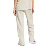Pantalone Jogger Donna Adidas Essentials Small Logo Feel Cozy Open-Hem Beige | NonSoloSport