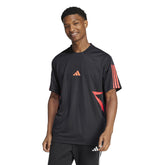 T-Shirt Uomo Adidas House of Tiro Colourblock Nero | NonSoloSport