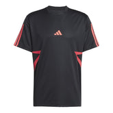 T-Shirt Uomo Adidas House of Tiro Colourblock Nero | NonSoloSport