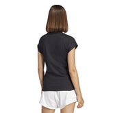 T-Shirt Donna Adidas Essentials Linear Nero | NonSoloSport