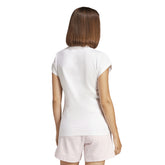 T-Shirt Donna Adidas Essentials Linear Bianco | NonSoloSport