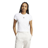 T-Shirt Donna Adidas Essentials Slim Bianco | NonSoloSport