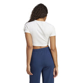 T-Shirt Donna Adidas Essentials Ribbed Bianco | NonSoloSport