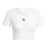 T-Shirt Donna Adidas Essentials Ribbed Bianco | NonSoloSport