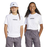 T-Shirt Ragazzo Adidas Essentials Bianco Nero | NonSoloSport