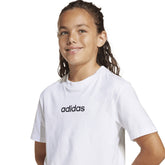 T-Shirt Ragazzo Adidas Essentials Bianco Nero | NonSoloSport
