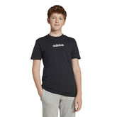 T-Shirt Ragazzo Adidas Essentials Nero Bianco | NonSoloSport
