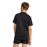 T-Shirt Ragazzo Adidas Essentials Junior Nero Bianco | NonSoloSport
