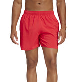 Shorts Nuoto Uomo Adidas Solid CLX Short-Length Rosso | NonSoloSport