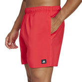 Shorts Nuoto Uomo Adidas Solid CLX Short-Length Rosso | NonSoloSport