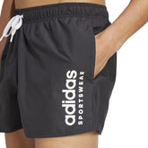 Shorts Nuoto Uomo Adidas Essentials Logo CLX Nero | NonSoloSport