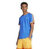 T-Shirt Uomo Adidas Monogram Cali Azzurro Arancione | NonSoloSport