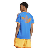 T-Shirt Uomo Adidas Monogram Cali Azzurro Arancione | NonSoloSport
