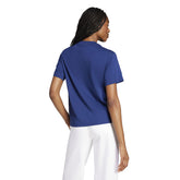 T-Shirt Donna Adidas Essentials 3-Stripes Blu | NonSoloSport