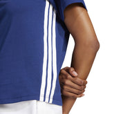 T-Shirt Donna Adidas Essentials 3-Stripes Blu | NonSoloSport