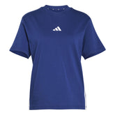 T-Shirt Donna Adidas Essentials 3-Stripes Blu | NonSoloSport