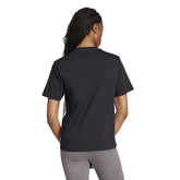 T-Shirt Donna Adidas Essentials 3 Stripes Nero Bianco | NonSoloSport