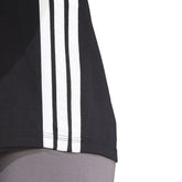 T-Shirt Donna Adidas Essentials 3 Stripes Nero Bianco | NonSoloSport