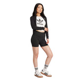 Shorts Donna Adidas Essentials Ribbed Nero | NonSoloSport