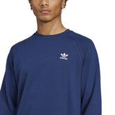 Felpa Uomo Adidas Trefoil Essentials Blu | NonSoloSport
