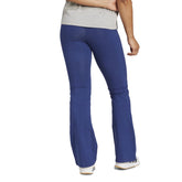 Leggings Donna Adidas Essentials Small Logo Flared Blu | NonSoloSport