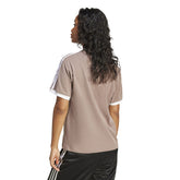 T-Shirt Donna Adidas 3-Stripes Marrone | NonSoloSport