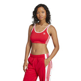 Bra Donna Adidas Adicolor 3-Stripes Rosso Bianco | NonSoloSport
