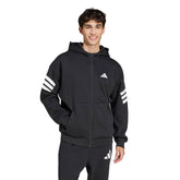 Felpa Uomo Adidas Future Icons 3 Stripes Nero Bianco | NonSoloSport