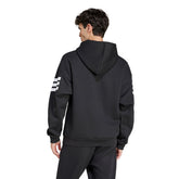 Felpa Uomo Adidas Future Icons 3 Stripes Nero Bianco | NonSoloSport