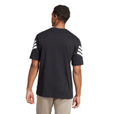 T-Shirt Uomo Adidas Future Icons 3 Stripes Nero Bianco | NonSoloSport