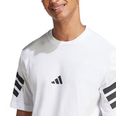 T-Shirt Uomo Adidas Future Icons 3 Stripes Bianco | NonSoloSport
