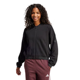 Giacca Bomber Donna Adidas Essentials Contemporary Logo Nero | NonSoloSport