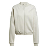 Giacca Bomber Donna Adidas Essentials Contemporary Logo Beige | NonSoloSport