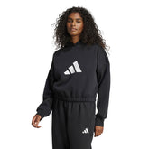 Felpa Donna Adidas Future Icons 3 Bar Logo Nero | NonSoloSport