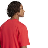 T-Shirt Uomo Adidas Essentials Linear Single Rosso | NonSoloSport