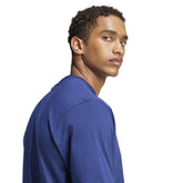 T-Shirt Uomo Adidas Essentials Linear Single Blu | NonSoloSport