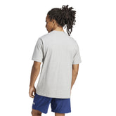 T-Shirt Uomo Adidas Essentials Linear Single Grigio | NonSoloSport