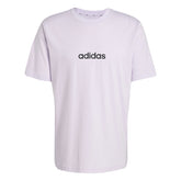 T-Shirt Uomo Adidas Essentials Linear Single Lavanda | NonSoloSport