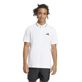 Polo Uomo Adidas Essentials Small Logo Piqué Bianco Nero | NonSoloSport