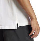 Polo Uomo Adidas Essentials Small Logo Piqué Bianco Nero | NonSoloSport