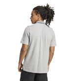 Polo Uomo Adidas Essentials Small Logo Piqué Grigio Nero | NonSoloSport