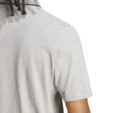 Polo Uomo Adidas Essentials Small Logo Piqué Grigio Nero | NonSoloSport