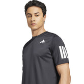 T-Shirt Uomo Adidas Tennis Club Climacool 3 Stripes Nero | NonSoloSport