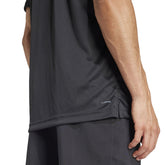 T-Shirt Uomo Adidas Tennis Club Climacool 3 Stripes Nero | NonSoloSport