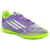 Scarpa da Calcio Bambino Adidas F50 Club Erba Sintetica Viola Lime | NonSoloSport