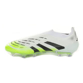 Scarpa da Calcio Uomo Adidas Predator Elite Laceless Firm Ground Bianco Nero | NonSoloSport